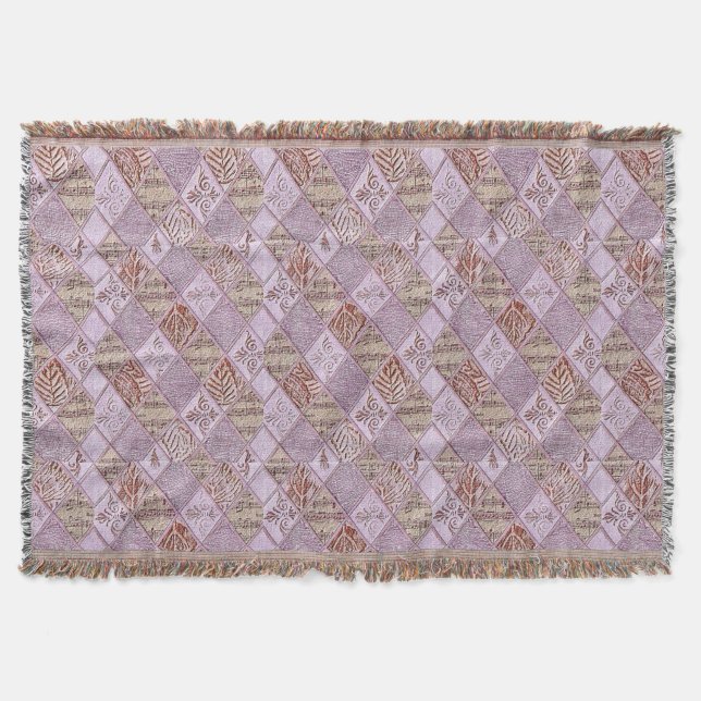 Cobertor Designs De Diamante Em Pinks (Frente)