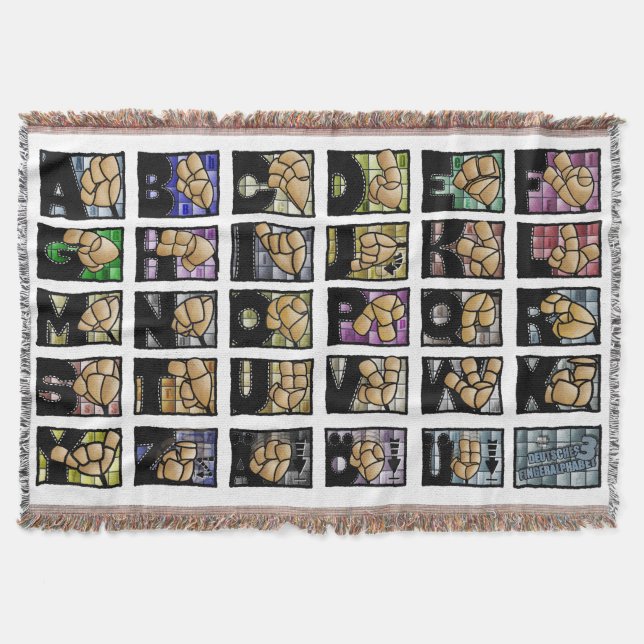 Cobertor Deutsches Fingeralphabet 3 (2025) (Frente)