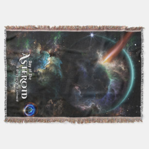 Cobertor Dia Da Arte Fractal Do Asteroide SciFi