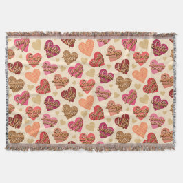 Cobertor Dia de Galentine, Corações e Palavras, Namorados