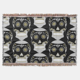 Cobertor Día De Los Muertos Skull Impressão