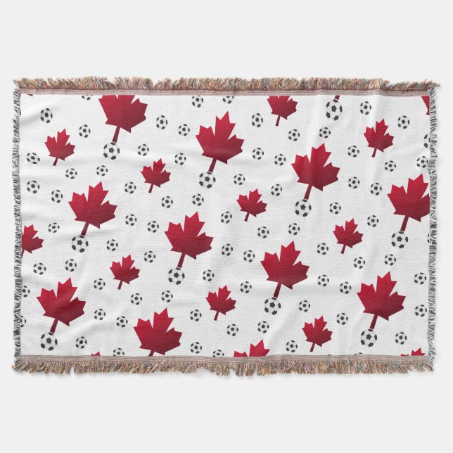 Cobertor Dia de Partida do Maple Leaf Futebol Canadense (Frente)
