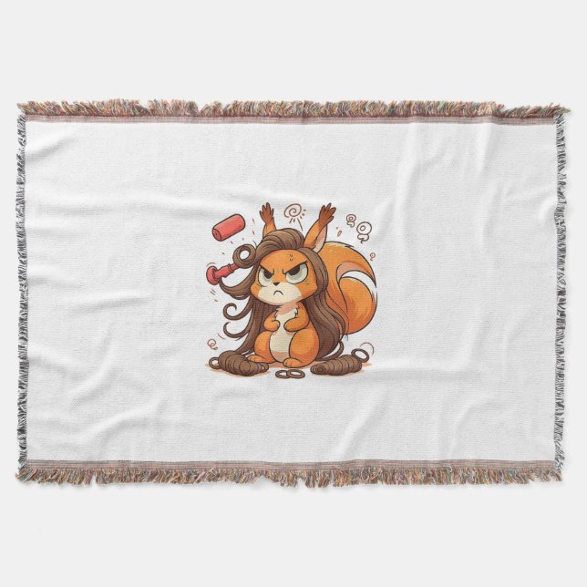 Cobertor Dia do Cabelo de Esquilo Glamoroso (Frente)