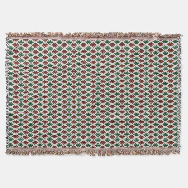 Cobertor DIAMANTES verdes (Frente)