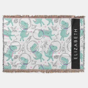 Cobertor Dinossauros Espaciais, Dinossauros Bonitos, Estrel