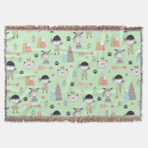 Cobertor Diversão Escandinávia Boho Wilderness