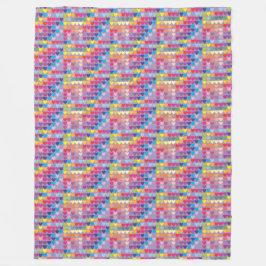 cobertor do arco-íris de corações roxos