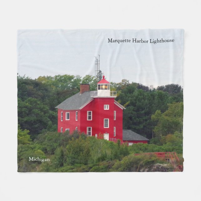 cobertor do farol da Marquette Harbor (Frente (Horizontal))