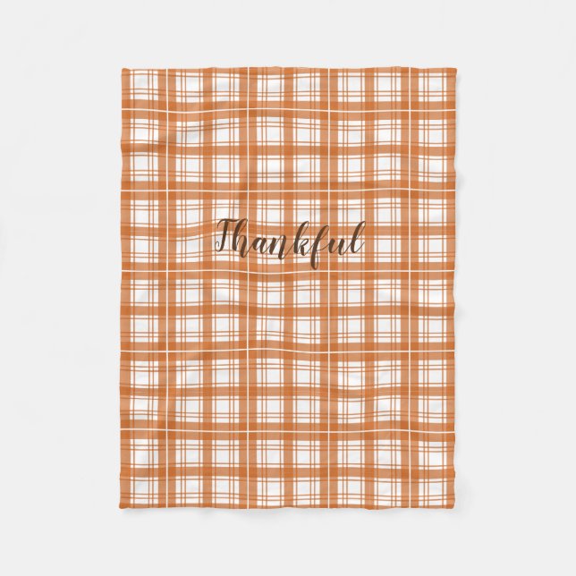 cobertor do padrão-do-campo laranja (Frente)