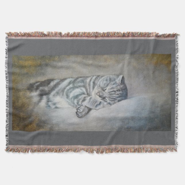 Cobertor Doces Sonhos de um Shorthair Britânico (Frente)