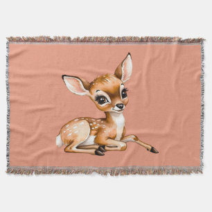 Cobertor Doe Bonito A Arder, Deer Lover Gift,