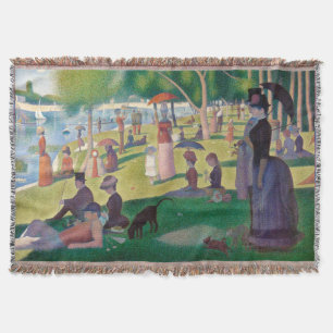 Cobertor Domingo na pintura de La Grande Jatte Seurat