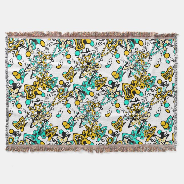 Cobertor Doodle, abstrato, criativo (Frente)