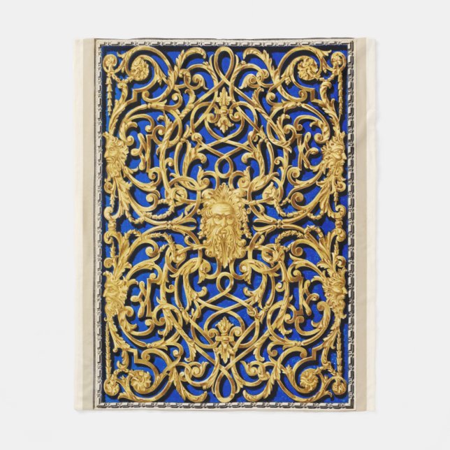 cobertor Dourado e azul (Frente)