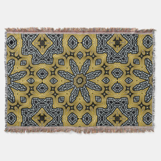 Cobertor Dourado negro Geogemas árabes