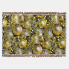 Cobertor Dourados Baubles de Natal