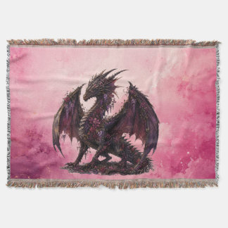Cobertor Dragão Flor | Dragão de Fantasia Botânica