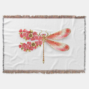 Cobertor Dragonfly com joalheria sakura