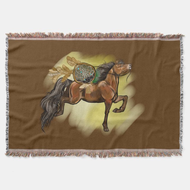 Cobertor Dreamcatcher Bay Horse (Frente)