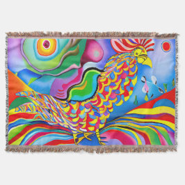 Cobertor "Dreamscape Bird". Um abstrato surreal