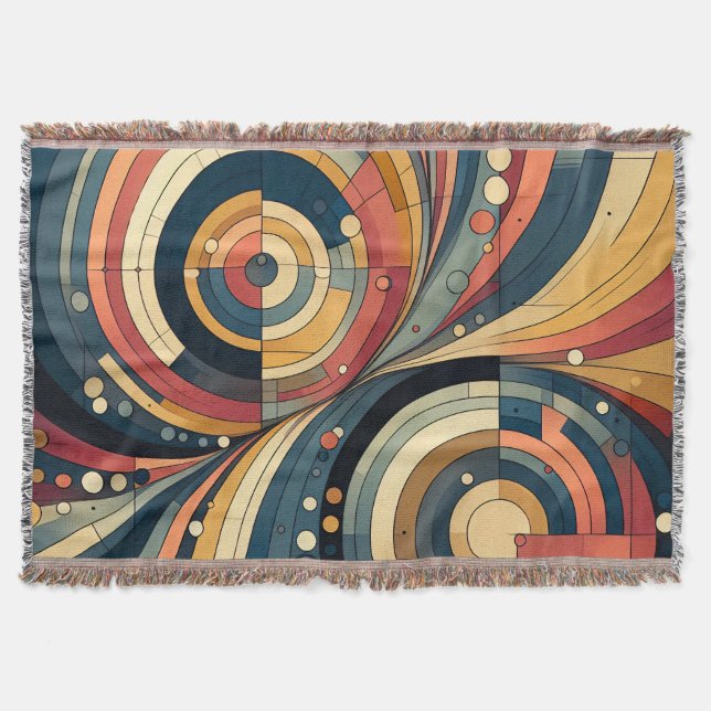 Cobertor Dualidade - Bauhaus - Throw Blanket (Frente)