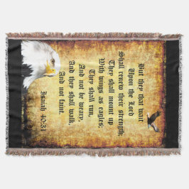 Cobertor Duas Águias com Isaiah 40:31