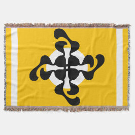 Cobertor Dubble dramático Q espelhado Amarelo moderno