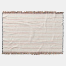 Cobertor Dusty Rosa Modern Minimalist Stripe Boho