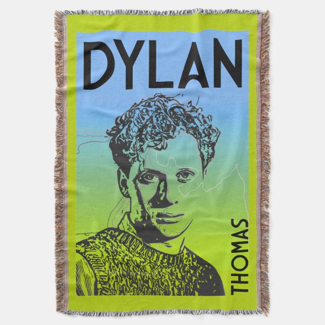 Cobertor Dylan Thomas Poeta Galês (Frente Vertical)