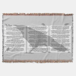 Cobertor Edgar Allan Poe O Raven