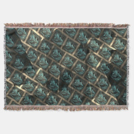 Cobertor Efeito de tijolos de cinzas azuis, sob ponto escur