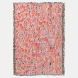 Cobertor Efeito mosaico estreito do salmão e do pêssego