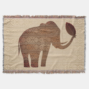 Cobertor Elefante - Design de Arte Tribal