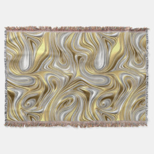 Cobertor Elegância líquida - Padrão líquido metálico