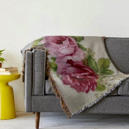 Cobertor Elegância Rosa Vintage