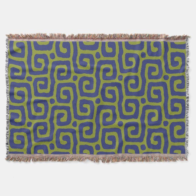 Cobertor Elegant Green &blue Abstract pattern (Frente)