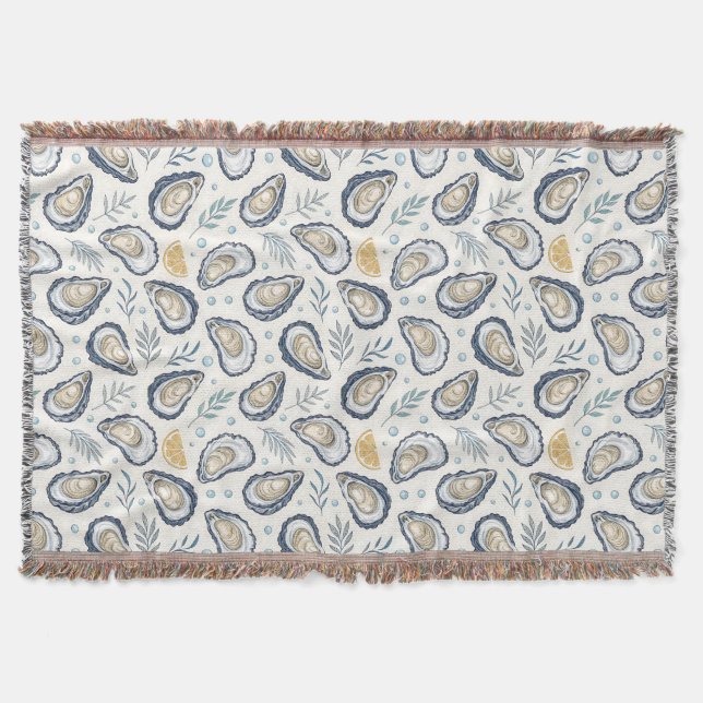 Cobertor Elegant Marine Oysters (Frente)