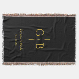 Cobertor Elegant Wedding Favor Stylish Cozy Throw Blanket