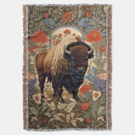 Cobertor Elegante Bison William Morris Inspirou