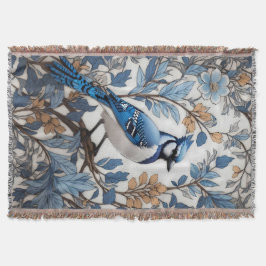 Cobertor Elegante Blue Jay William Morris Inspirou