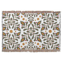Elegante Boho Throw Blanket