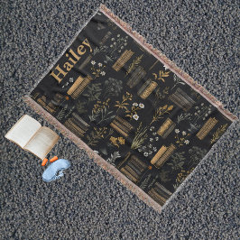 Cobertor Elegante Book Design - Academia Escura - Livro Vin