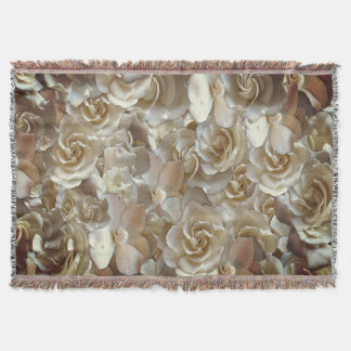 Cobertor Elegante Rosa Floral Padrão Petal