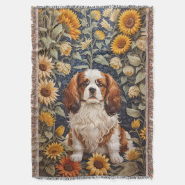 Cobertor Elegante Sunflower Cavalier King Charles Spaniel