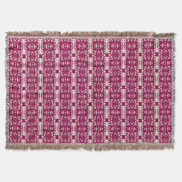 Cobertor Elegante vermelho burgundy e bege Tao
