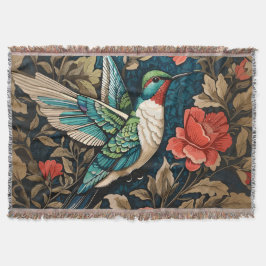 Cobertor Elegante voador Hummingbird William Morris Inspira