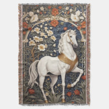 Elegante William Morris Inspirou Cavalo Branco