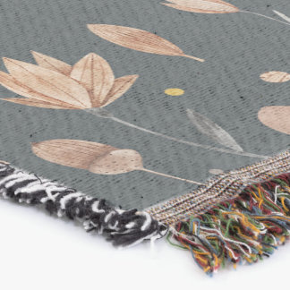 Cobertor Elementos botânicos inspirados na fantasia