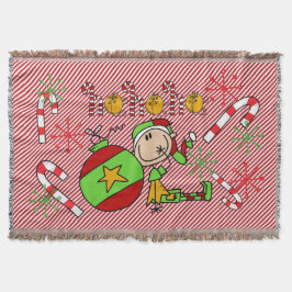 Cobertor Elf Ho Ho Holiday Throw