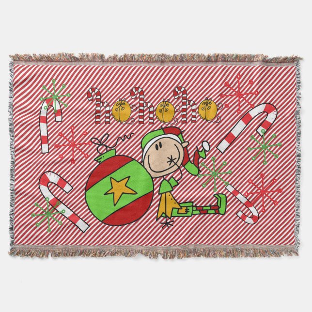 Cobertor Elf Ho Ho Holiday Throw (Frente)